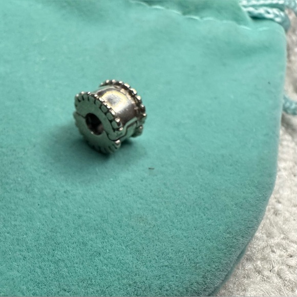 Authentic Pandora Beveled Clip Charm - Sterling Silver S925 Ale - Picture 9 of 14